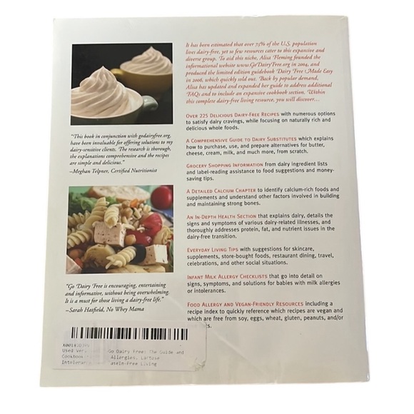 GO DAIRY FREE The Guide & Cookbook for Lactose Intolerance, & Casin Free Living - Picture 2 of 2